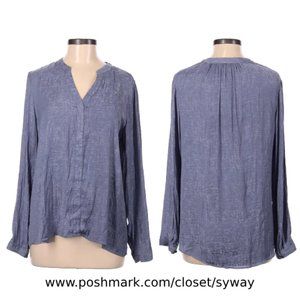 Jennifer Lopez V-Neck Oversized Blouse